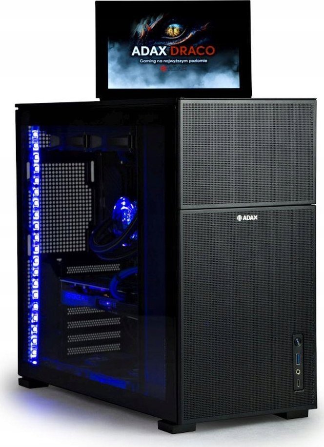 Kompjuter gaming ADAX Dark Vision LE, Ryzen 5 7600X, RTX 4070 12GB, 32GB RAM, 1TB SSD, i zi