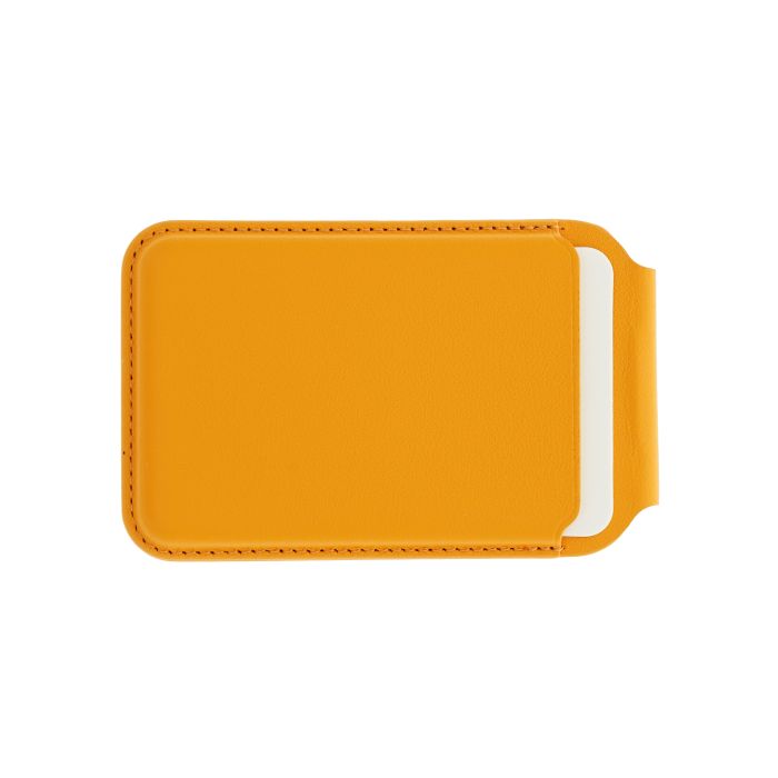 Dviced Leather MagSafe Foldable Cardholder, Orange