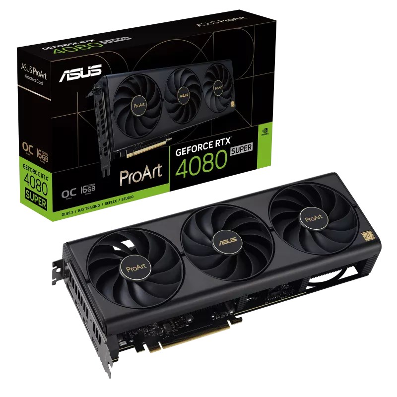 Kartë grafike ASUS ProArt NVIDIA GeForce RTX 4080 SUPER, 16 GB GDDR6X