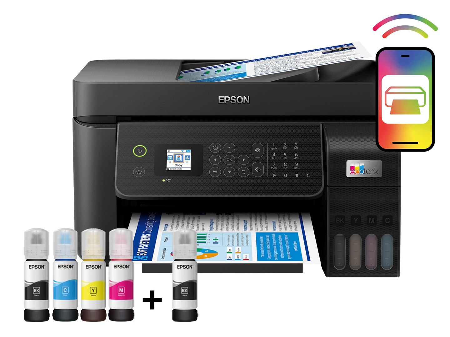 Printer multifunksional Epson L5290, Inkjet, i zi