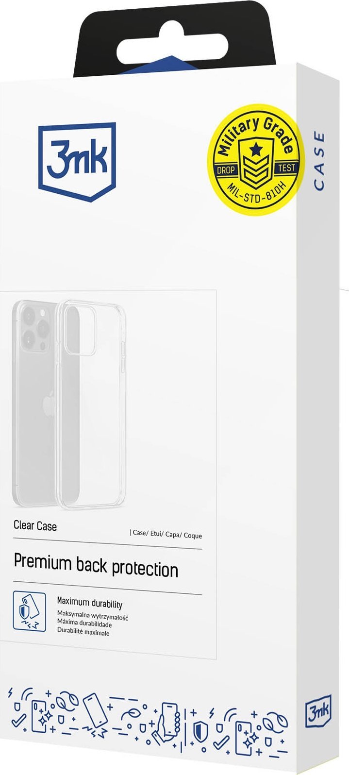 Mbrojtëse telefoni 3MK Clear Case për Realme 14 Pro Plus, transparente, e hollë