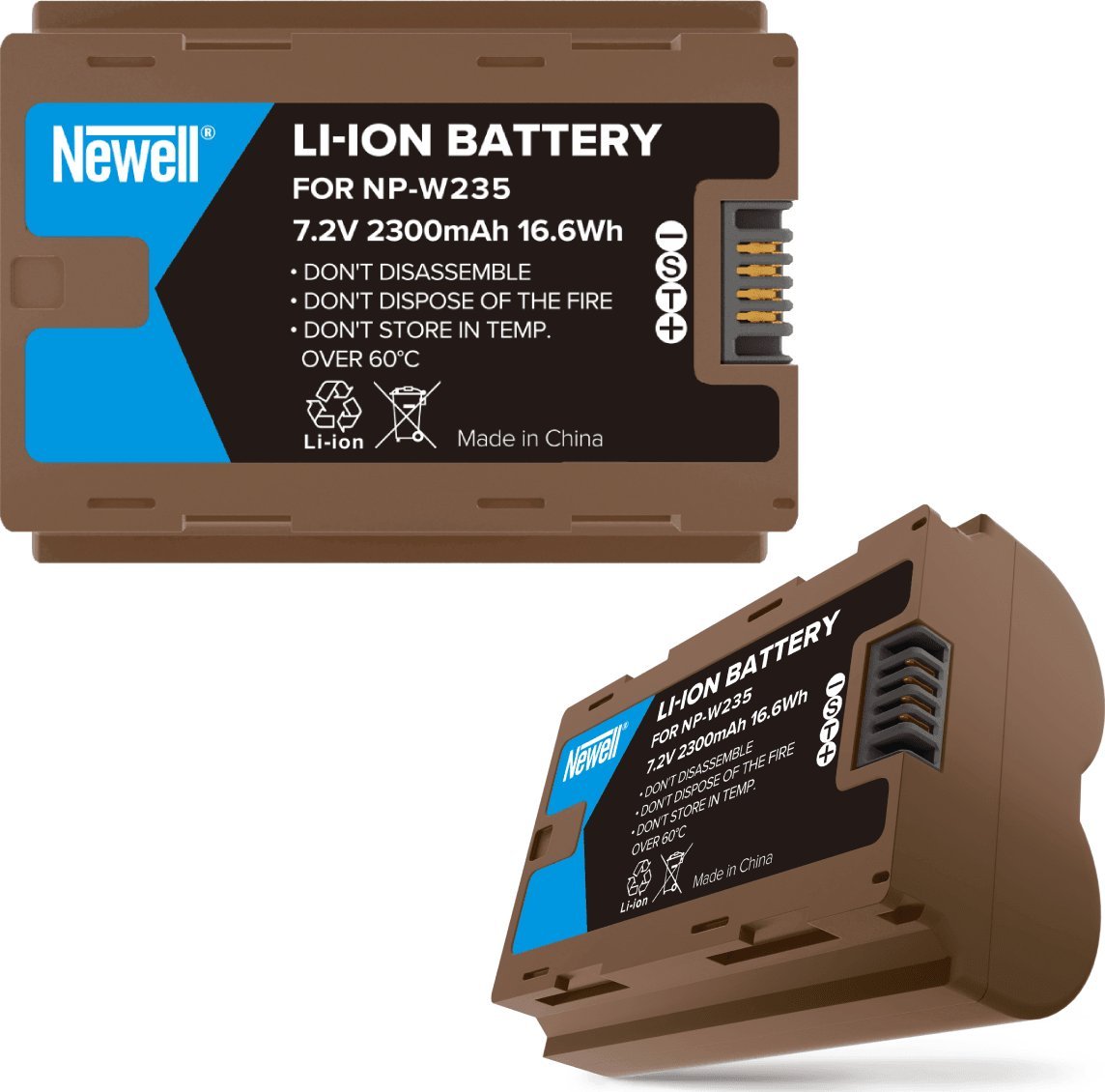 Bateri karikimi Newell EN-EL3E, 2300mAh, me USB-C, gri