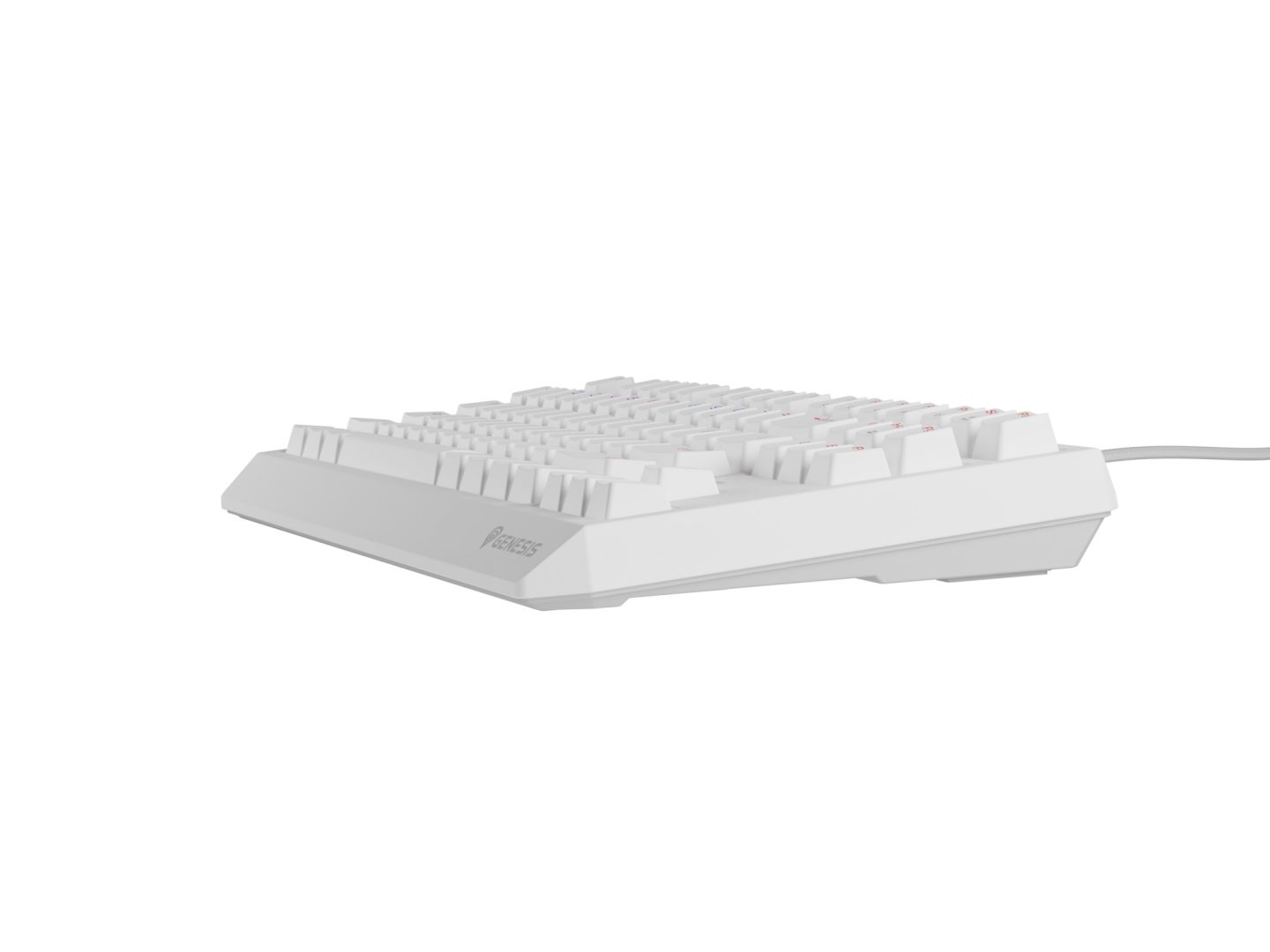 Tastierë wireless mekanike Genesis Thor 230 TKL, RGB, Outemu Red, e bardhë