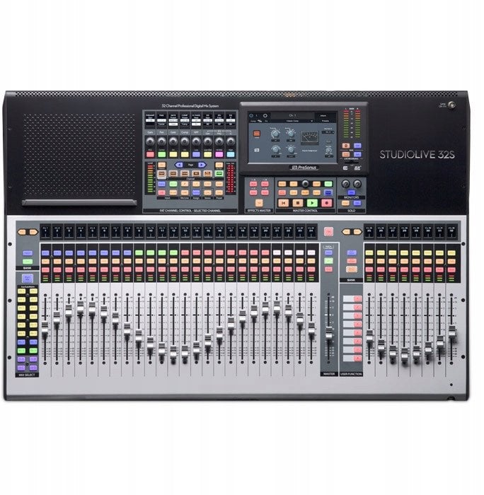 Mikser digjital PreSonus StudioLive 32S, 32 kanale, 22 bus, gri