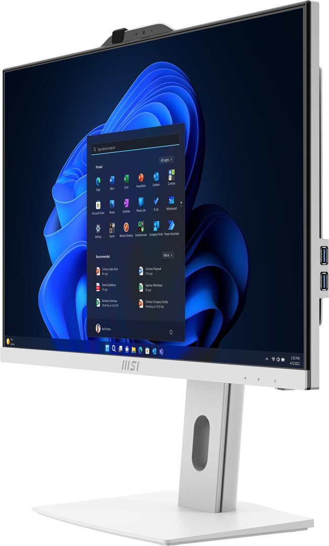 Kompjuter MSI AIO PRO AP242P 14M-691EU, 23.8", Intel Core i5-14400, 16GB RAM, 512GB SSD, Intel AX211 Wi-Fi 6E, i bardhë