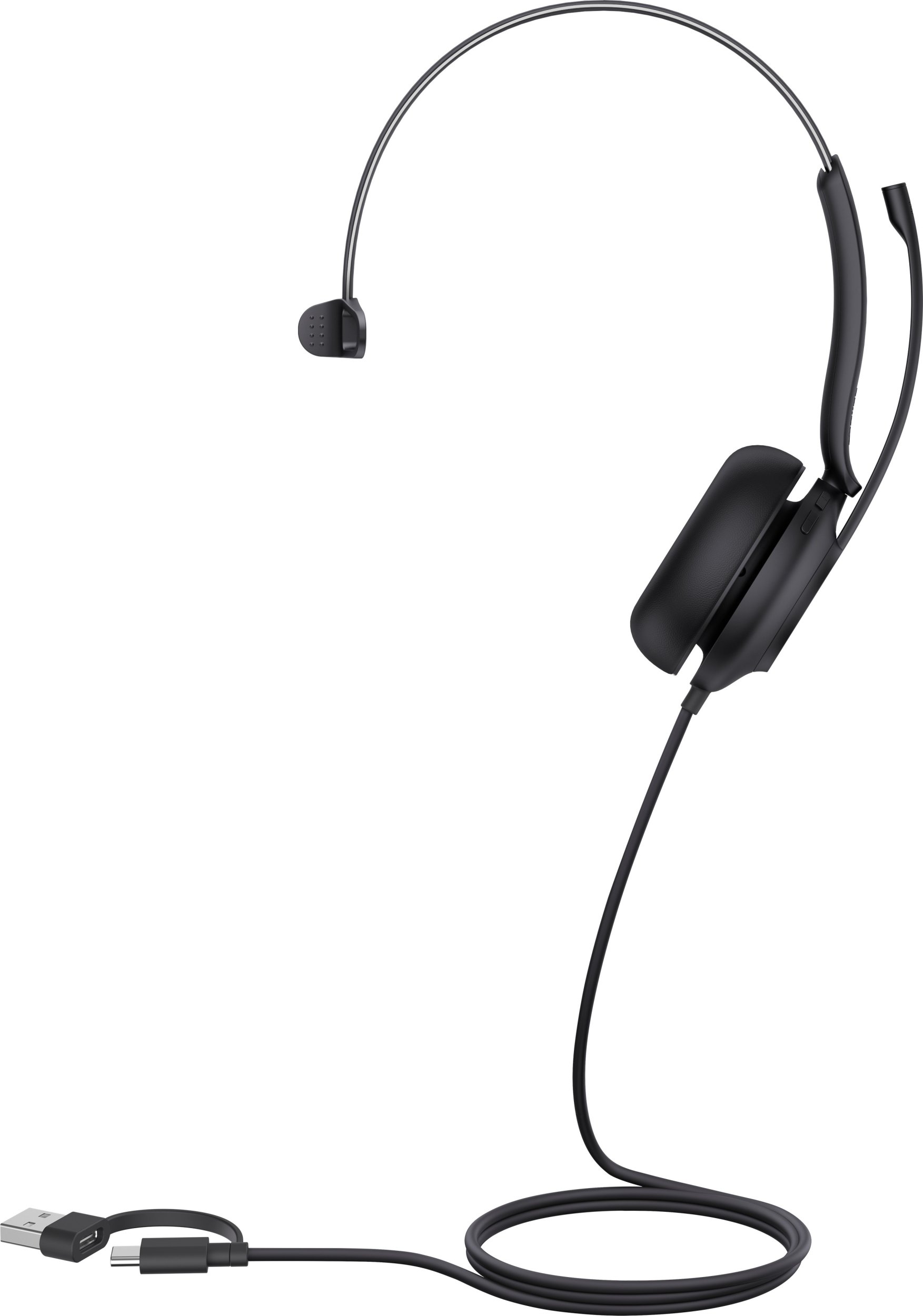 Kufje mono Yealink UH35 Teams, USB A C, të zeza