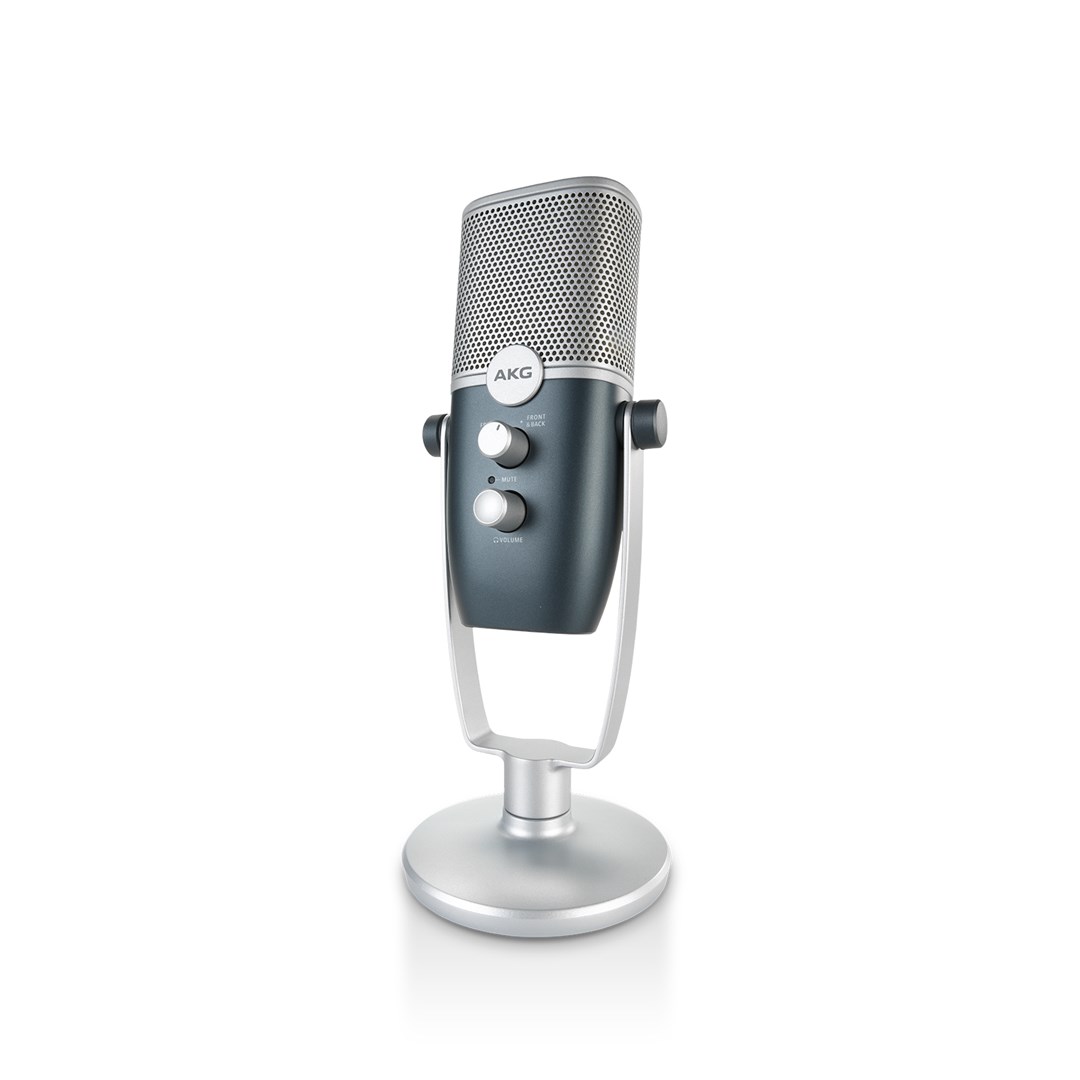 Mikrofon USB AKG Ara Blue Silver, kondensator, 24 bit 96kHz, argjendtë kaltëroshe