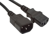 Kabllo Gembird VDE IEC320 C13/C14 (PC-189-VDE-3M), 3m, e zezë