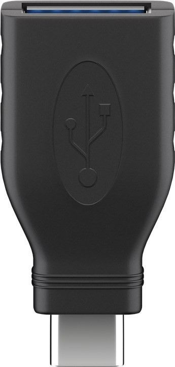 Adapter Goobay 45395 USB C në USB A, konvertues portash, i zi