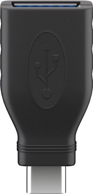 Adapter Goobay 45395 USB C në USB A, konvertues portash, i zi