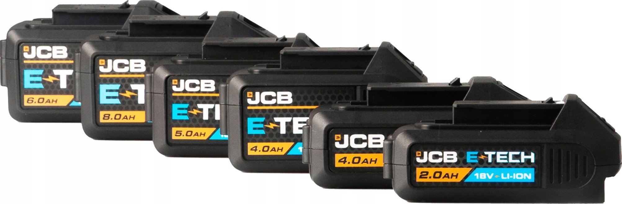 Bateri JCB Lithium Ion 18V, 4.0Ah, e zezë