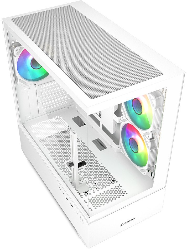 Kasa PC Sharkoon MK6 RGB, MIDI Tower, për gaming, e zezë