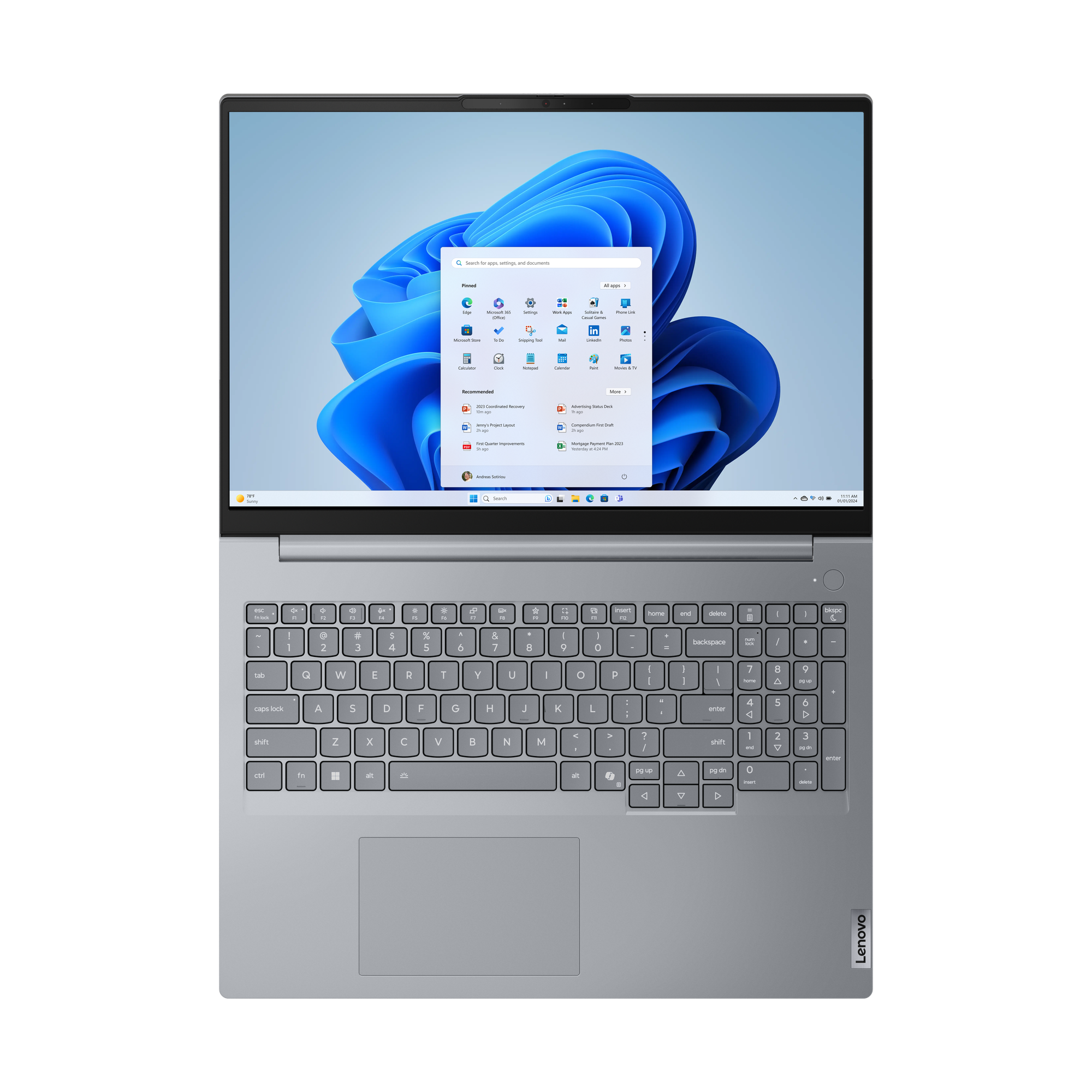 Laptop Lenovo ThinkBook 16 G8 IAL, 16", biznes, gri