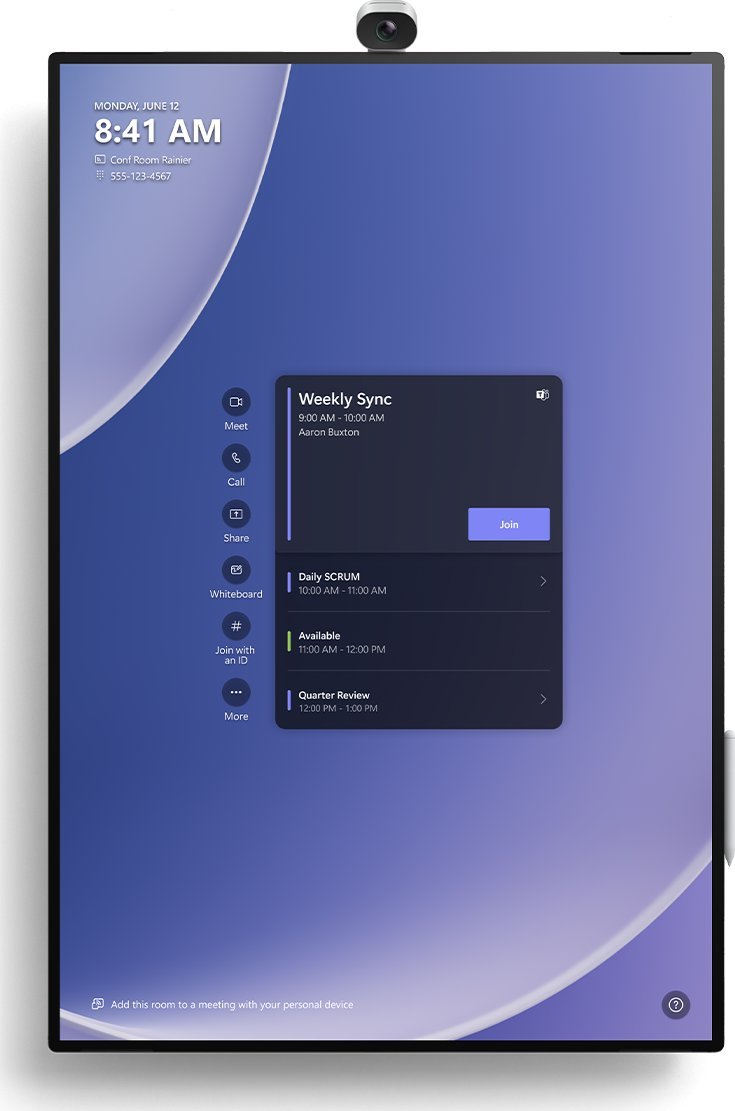 Ekran interaktiv Microsoft Surface Hub 3S, 50", 4K, i bardhë