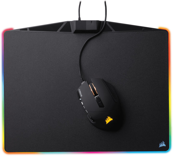 Mauspad CORSAIR Gaming MM800 RGB me drita anësore LED, i zi