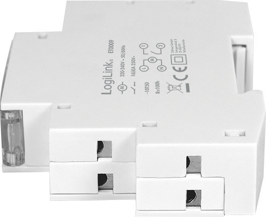 Програматор на време LogiLink ET0009, дневен неделен, 220 240V, бел