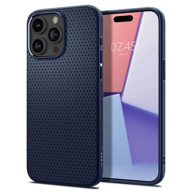 Mbrojtëse për celular iPhone 15 Pro Spigen Liquid Air, e kaltër