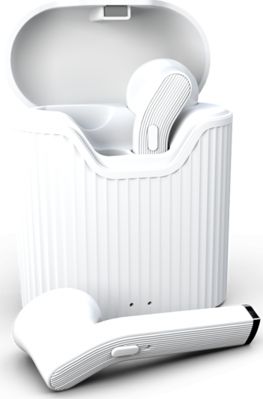 Kufje wireless MustHavz Headphones, in ear, 10 m, të bardha