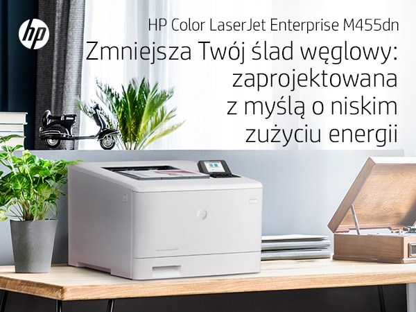 Printer HP Color LaserJet Enterprise M455dn, lazer me ngjyra, i bardhë