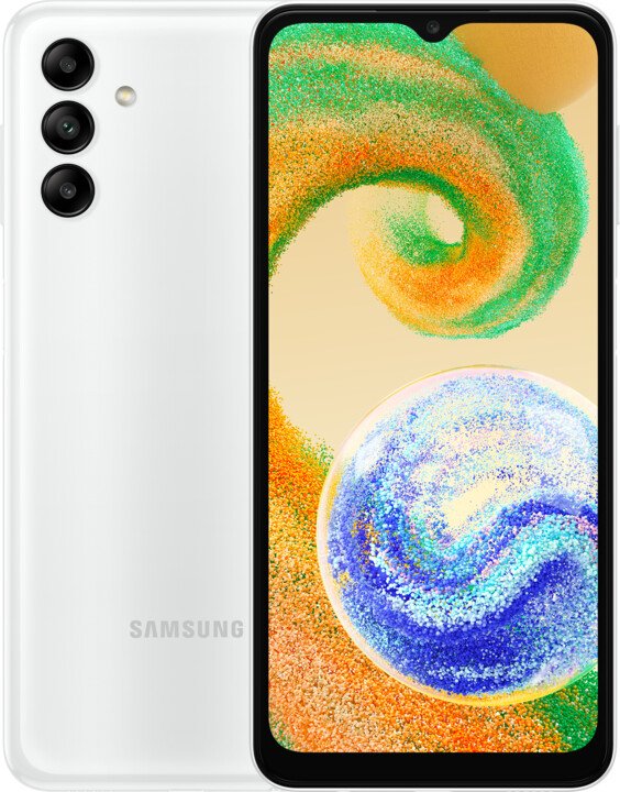 Celular Samsung Galaxy A04s, 6.5", HD+, 3GB RAM, 32GB, i bardhë