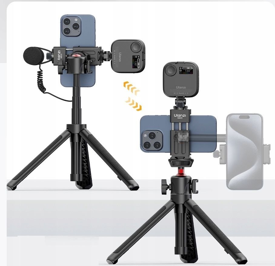 Mbajtëse telefoni Ulanzi MA33 Swiss Arca, për tripod, e zezë