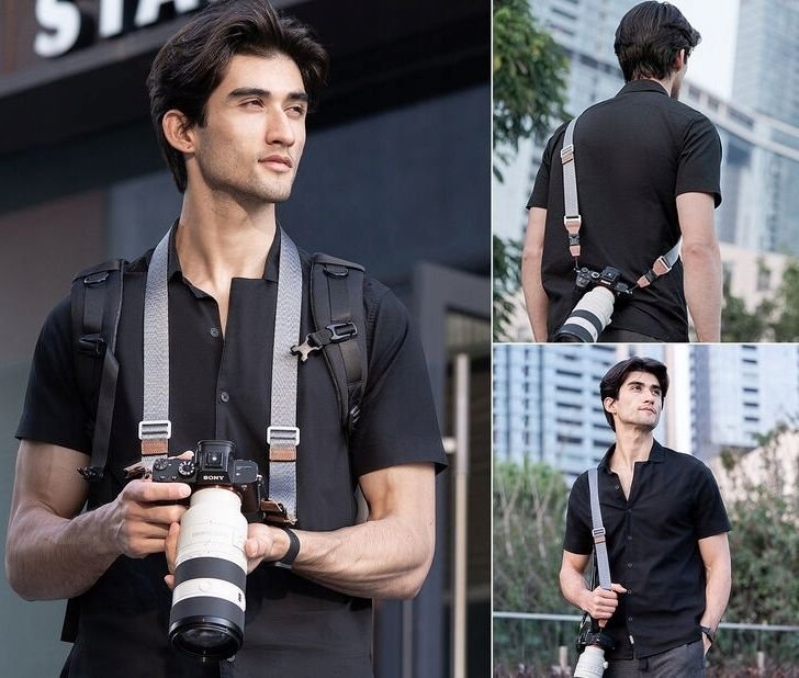 Rrip qafe për kamerë K&amp;F CONCEPT KF13.115, për DSLR dhe kamera, najlon, i zi
