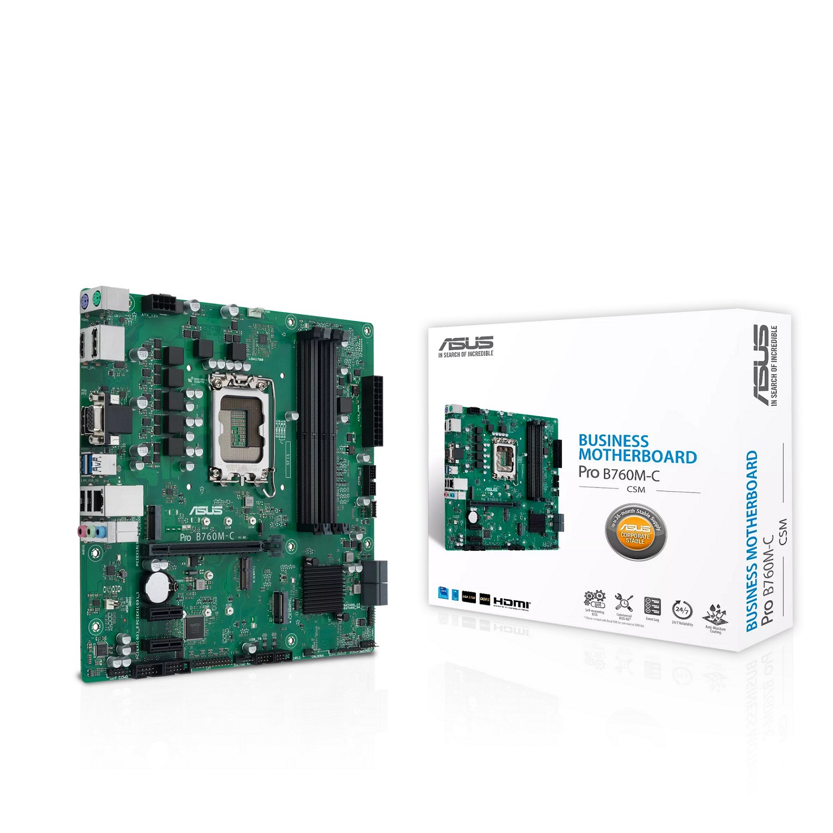 Pllakë amë ASUS Pro B760M-C-CSM/LGA 1700