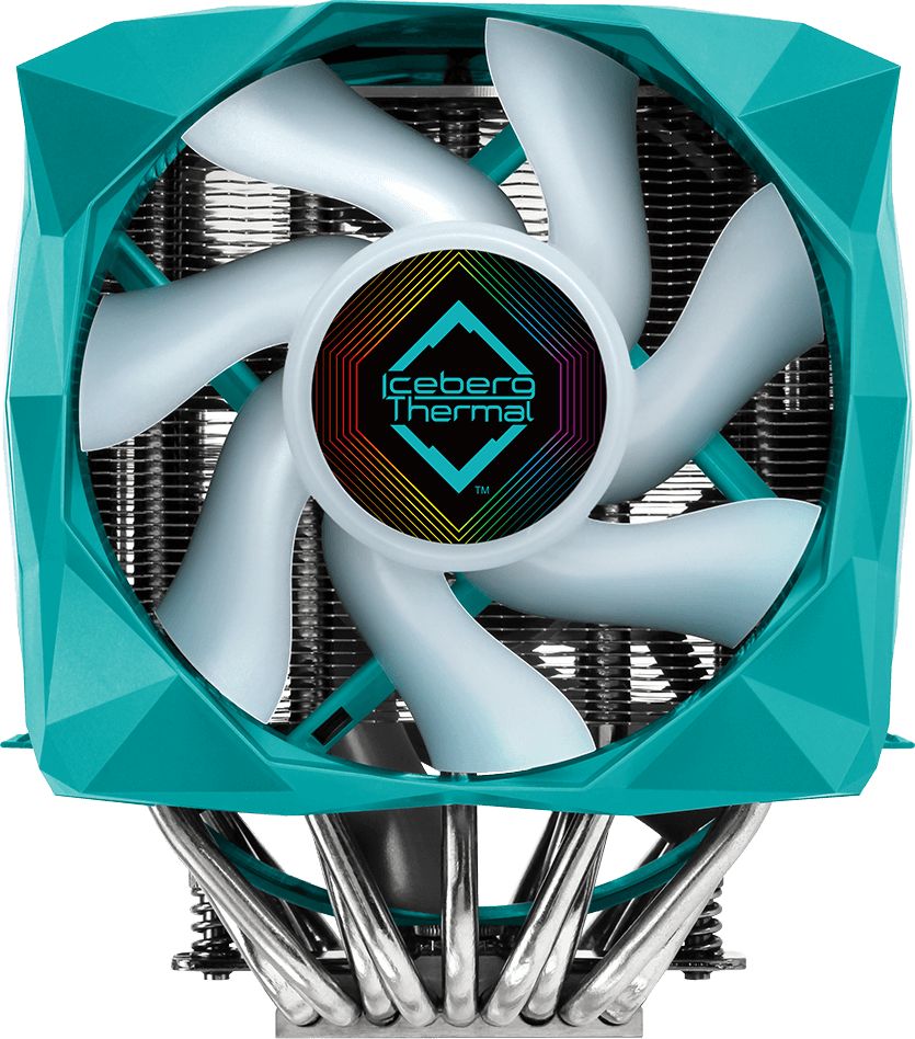 Ладилник за процесор Iceberg Thermal IceSLEET X9 Dual TR, 120mm, ARGB, тиркизна