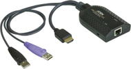 Kabllo KVM Aten 62637Q, HDMI USB në RJ45, e zezë