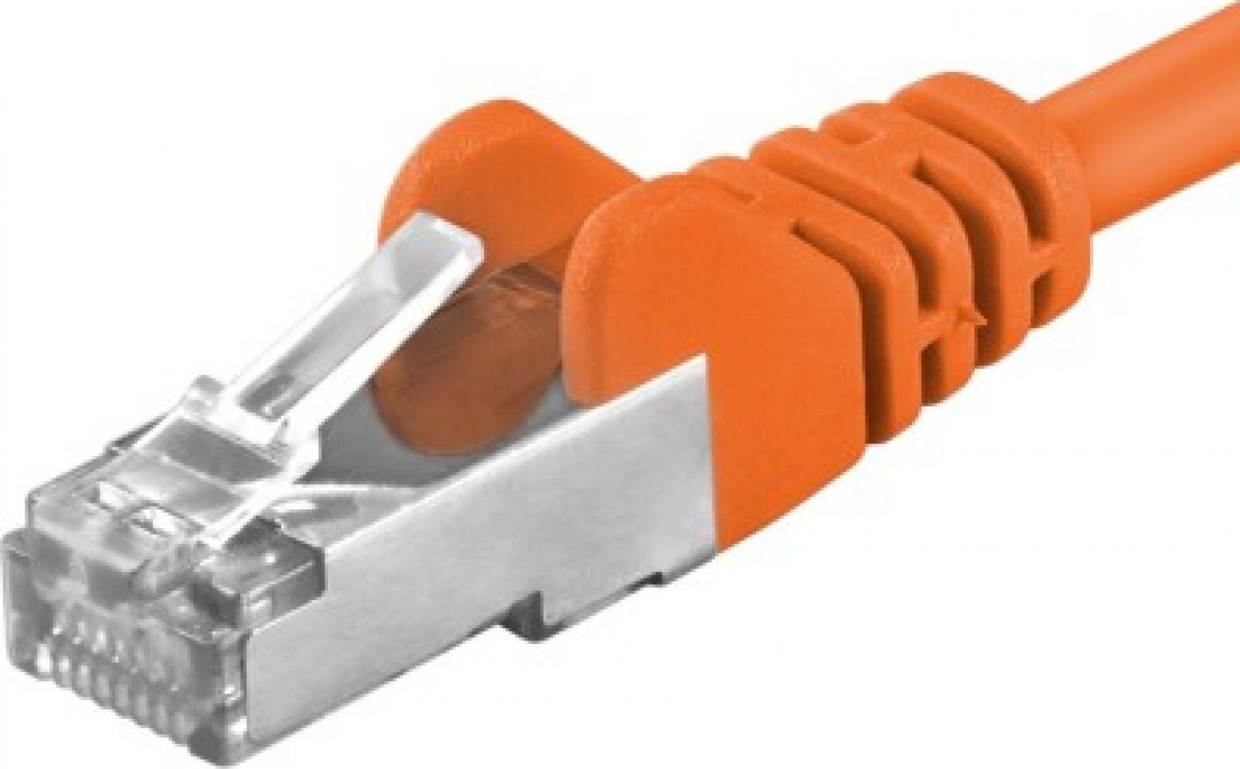 Kabllo rrjeti Premiumcord Patch, CAT6a S-FTP, 1m, portokalli