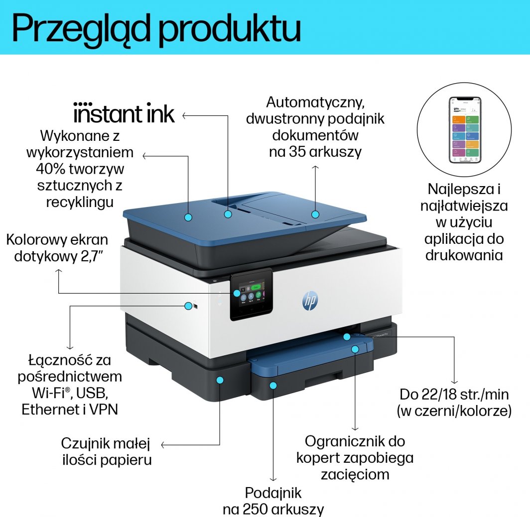 Printer HP OfficeJet Pro 9125e All-in-One