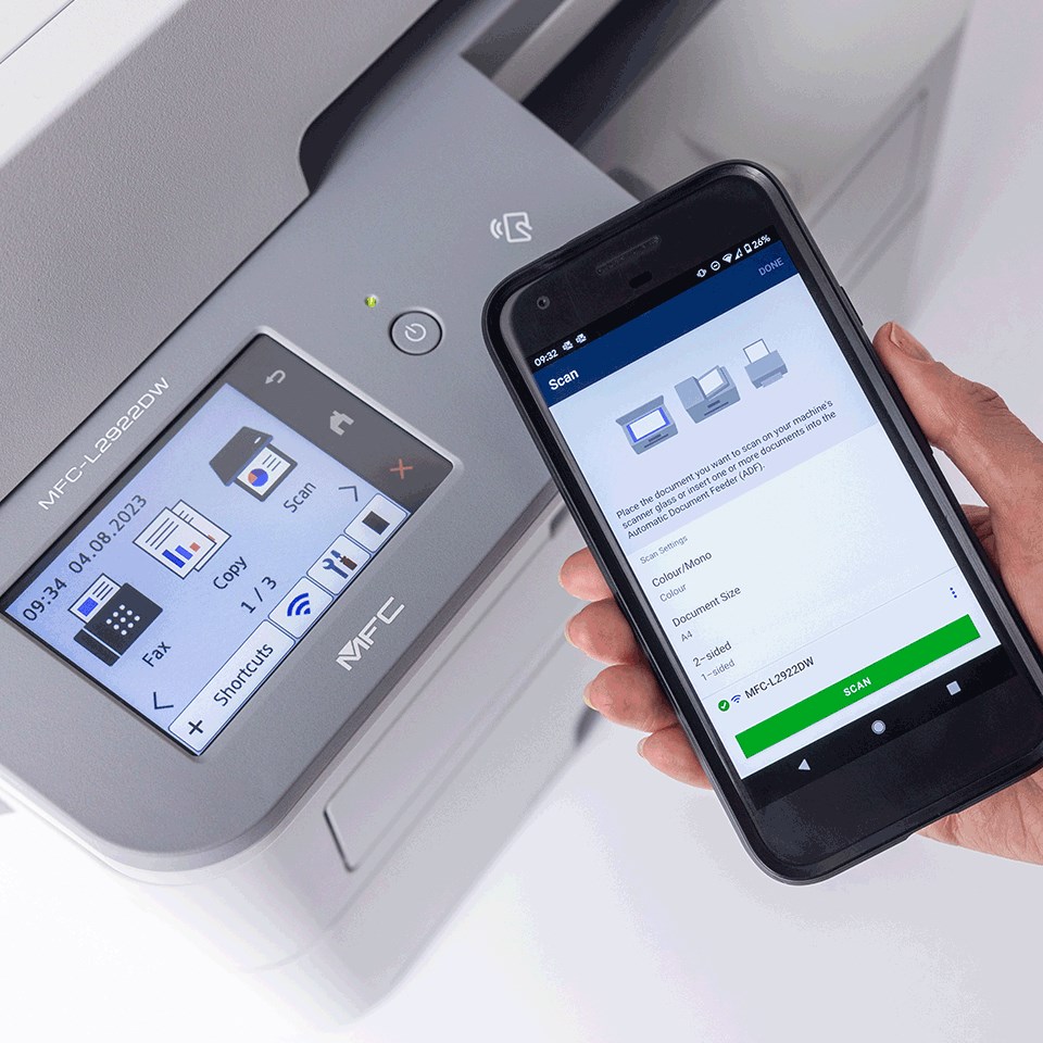 Printer All-In-One Brother MFC-L2922DW, i bardhë