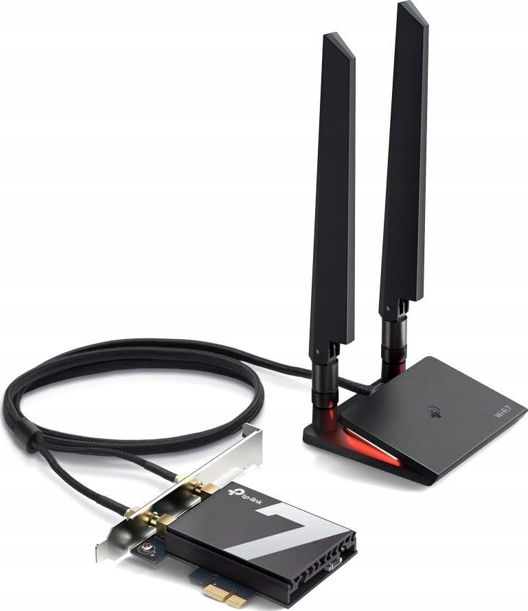 Adapter Wi-Fi PCIe TP-Link Archer BE9300, Wi-Fi 7 tri band, Bluetooth 5.4, i zi