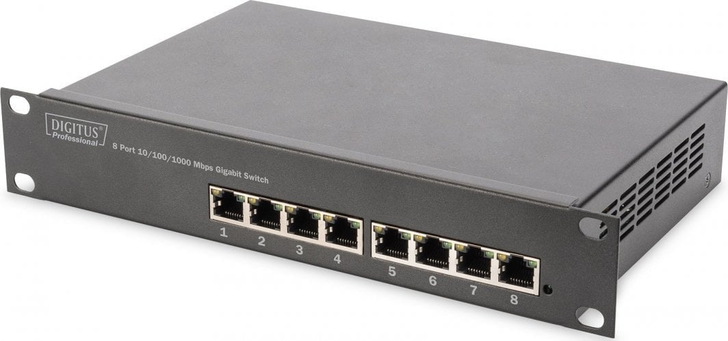 Set rrjeti Digitus Network Set, kabinet muri 10" 6U, 312 x 300 mm, gri