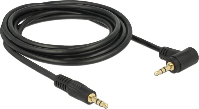 Kabllo DeLock Jack 3.5mm - Jack 3.5mm, 3m, e zezë