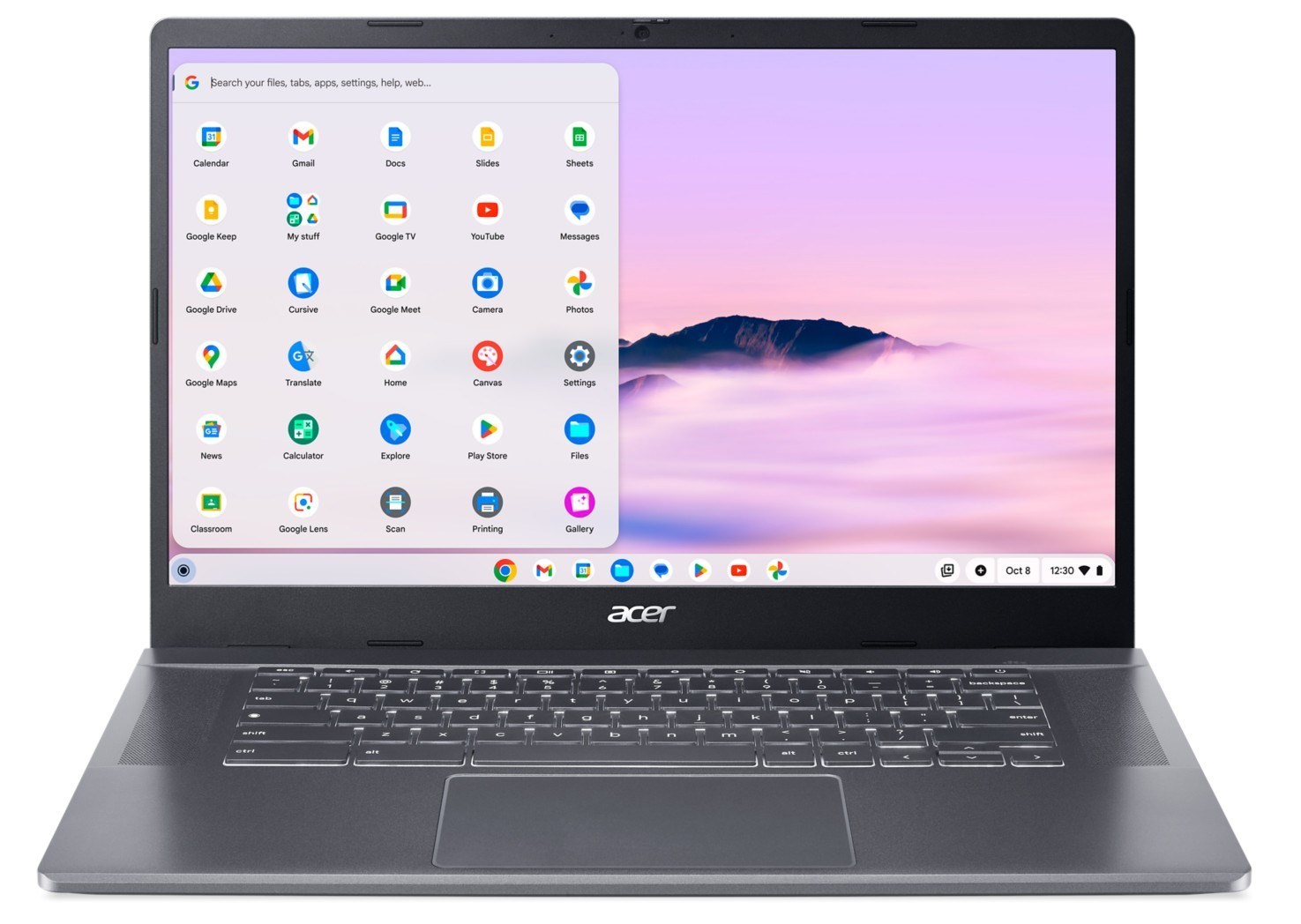 Laptop Acer Chromebook Plus 515 CB515-2H, Intel Core i5, 8GB RAM, 512GB SSD, 15.6" FHD, gri