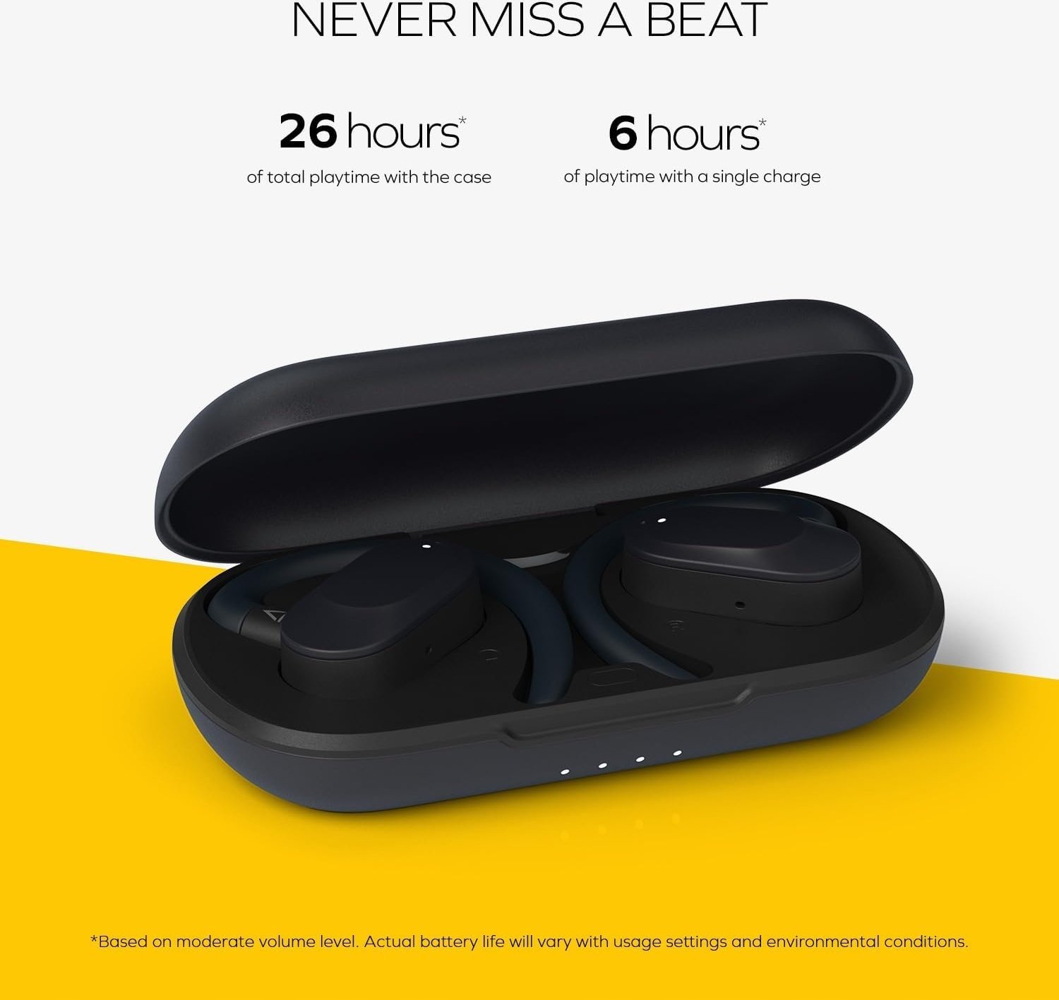 Kufje wireless Creative Outlier Go, open ear, Bluetooth 5.4, blu