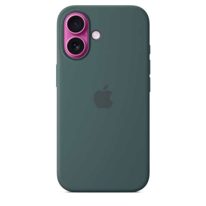 Apple iPhone 16 Silicone Case with MagSafe, Lake Green (Seasonal) 4