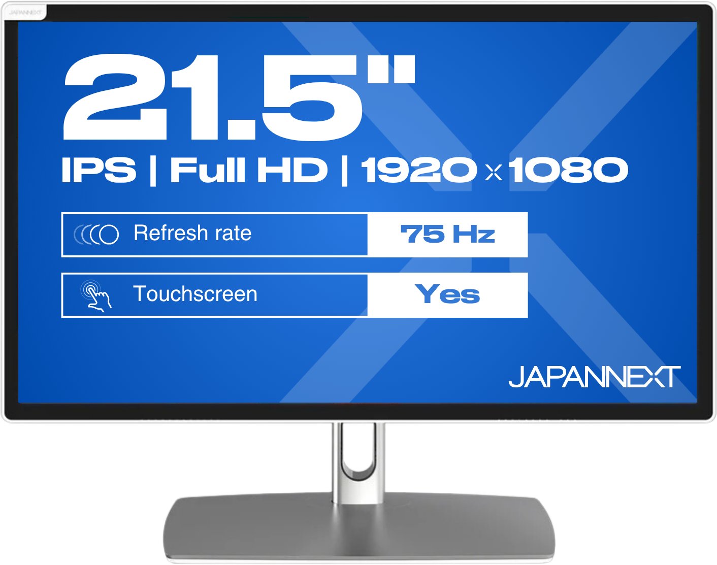 Monitor JapanNext FHD Touchscreen 21.5", Full HD, i zi