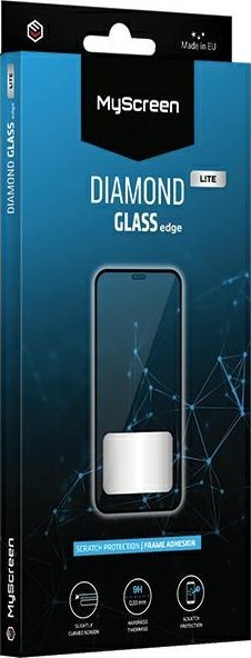Xham mbrojtës Ms Diamond Glass Edge Lite FG për Xiaomi Redmi A2 A2 Plus, 9H, ngjitje e plotë, i zi