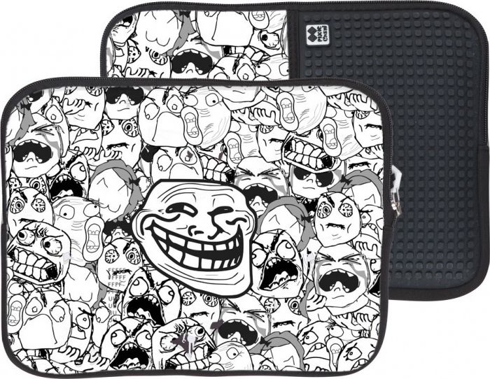 Futrollë tablet PIXIE CREW Troll Design, për 10", bardh e zi