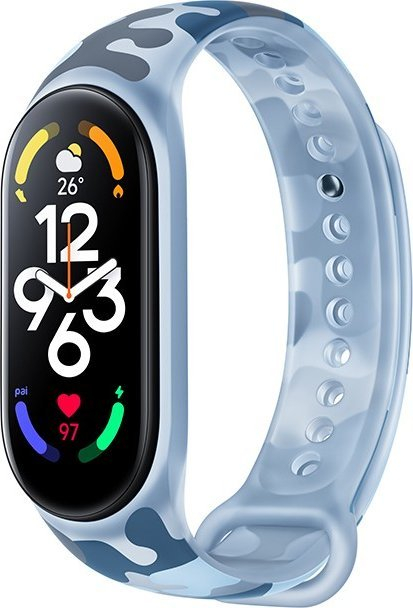 Rrip dore Xiaomi Smart Band 7, zëvendësues, khaki blu