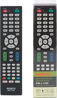 Telekomandë universale RM L1388, për TV LCD LED, butona Netflix dhe YouTube, e zezë