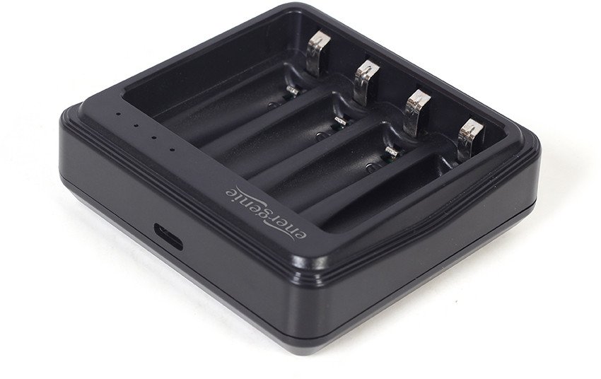 Karikues baterish Energenie USB Battery Charger, për AA dhe AAA, 4 slote, i zi
