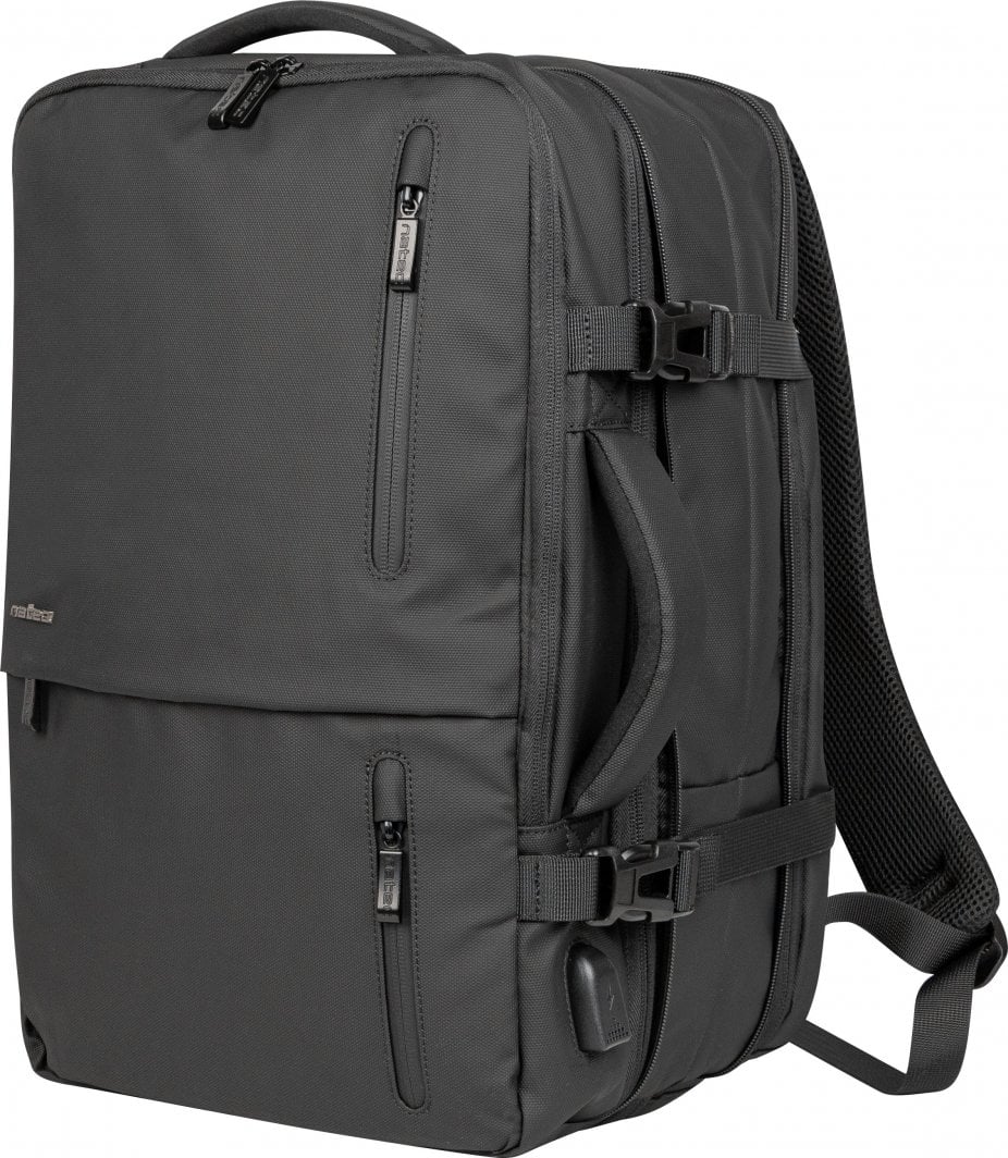 Çantë shpine për laptop Natec CAMEL PRO, 17.3", e zezë