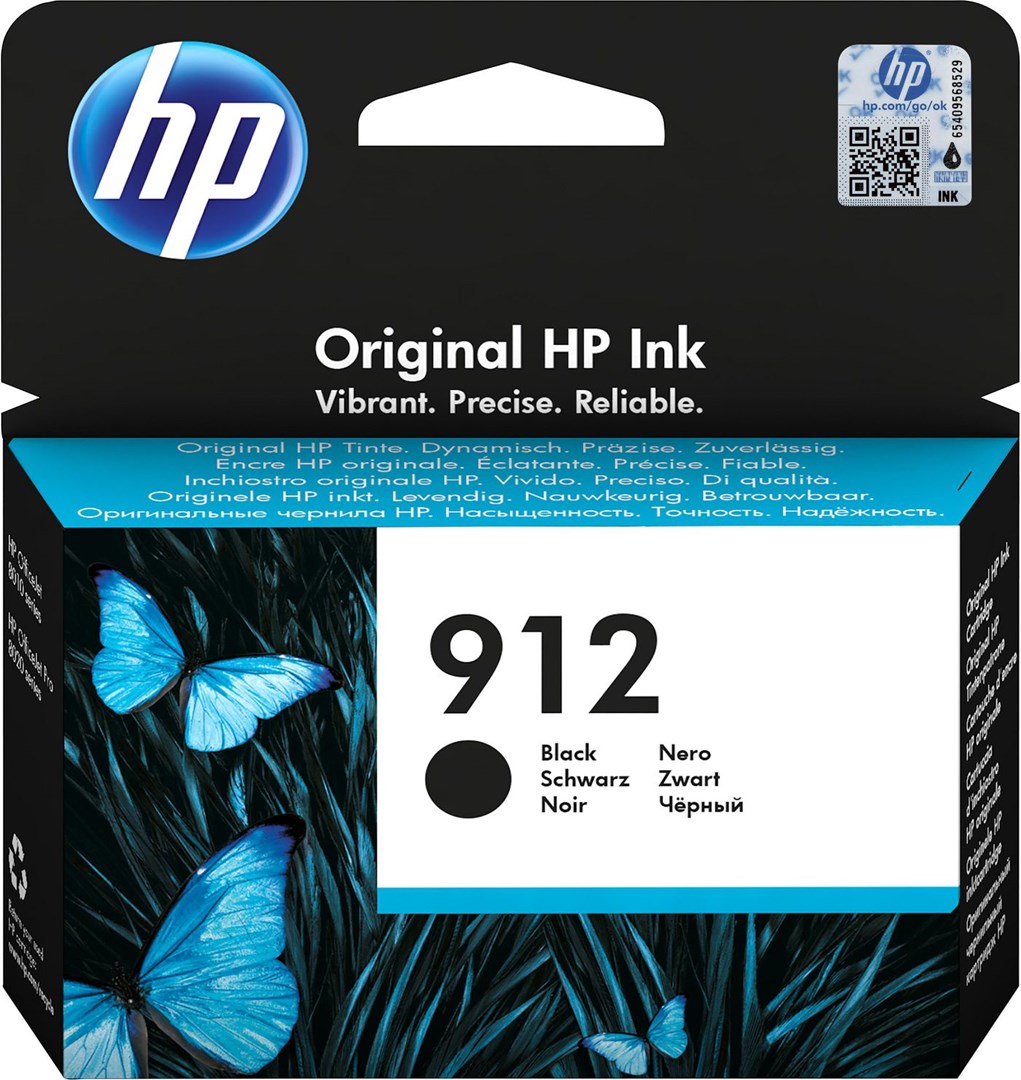 Ngjyrë për printer HP 912, 8.3 ml, e zezë