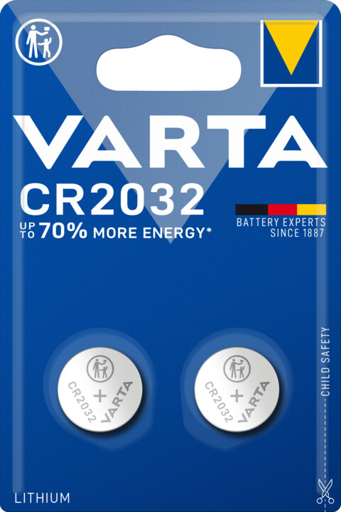 Bateri VARTA CR2032, 2 copa