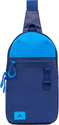 Çantë sling për notebook Rivacase Dijon, 10.1", rezistente ndaj ujit, blu