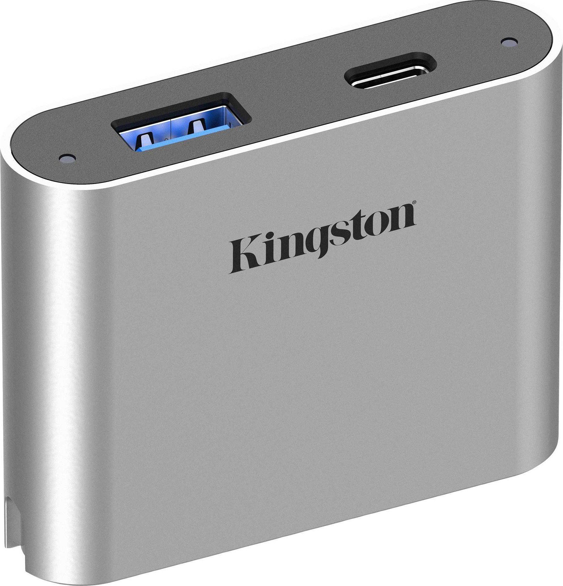 Mini hub Kingston Workflow 5G, USB 3.2 Gen 1, USB A dhe USB C, i zi 2