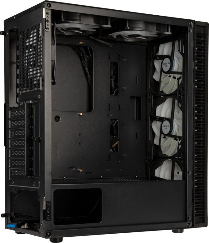 Kasë Kolink Observatory HF Glass ARGB, e zezë, Midi Tower